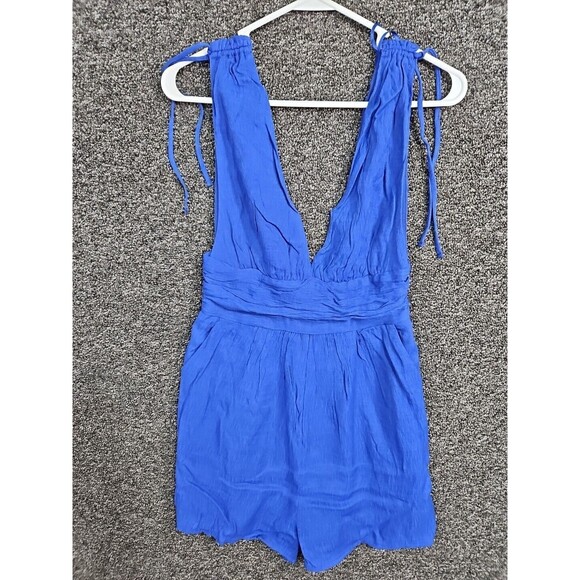 One Clothing Small Blue Jumpsuit Romper Jumpsuit NWT - Picture 2 of 9